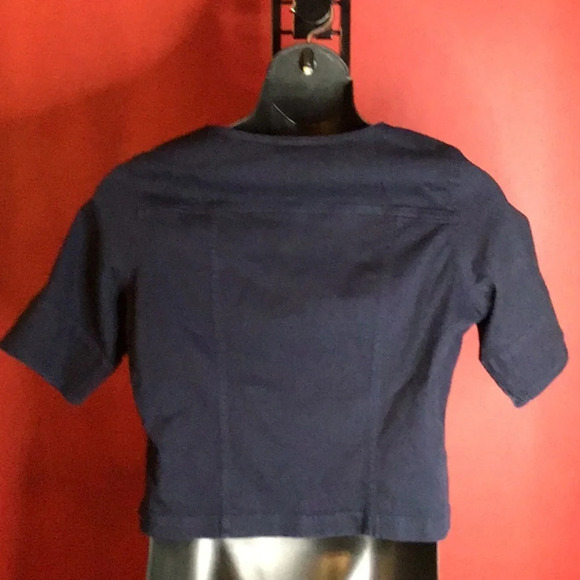 LIZ CLAIBORNE LIZ WEAR PETITE JEAN JACKET SIZE L - Picture 3 of 4